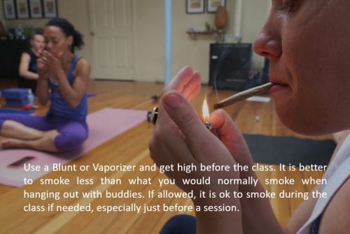 Cannabis yoga practice