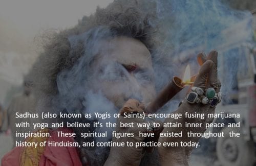A Sadhu (Sage) smoking a weed chillum