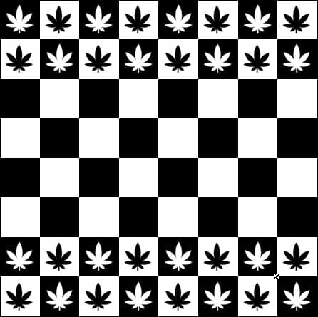 cannabis chess board