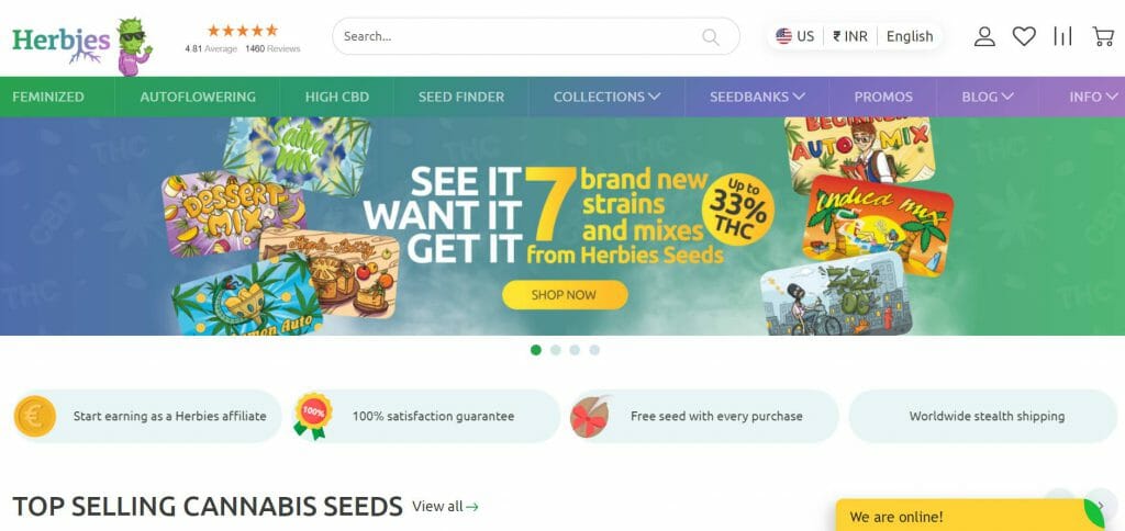 #7. Herbies Seeds Seed Bank - 100% Satisfaction Guarantee
