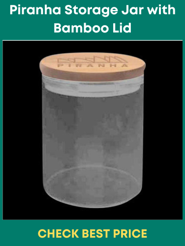 Piranha Storage Jar with Bamboo Lid