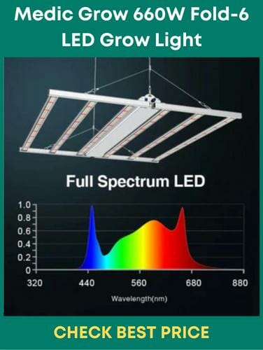 Medic Grow 660W Fold-6 LED Grow Light